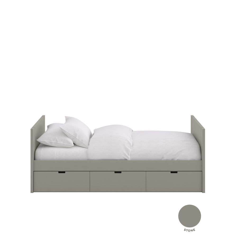 Muba Einzelbett mit 3 Schubladen / Bettschubalde