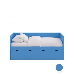 Muba Blockbett / Bettsofa mit 4 Spielzeugkisten