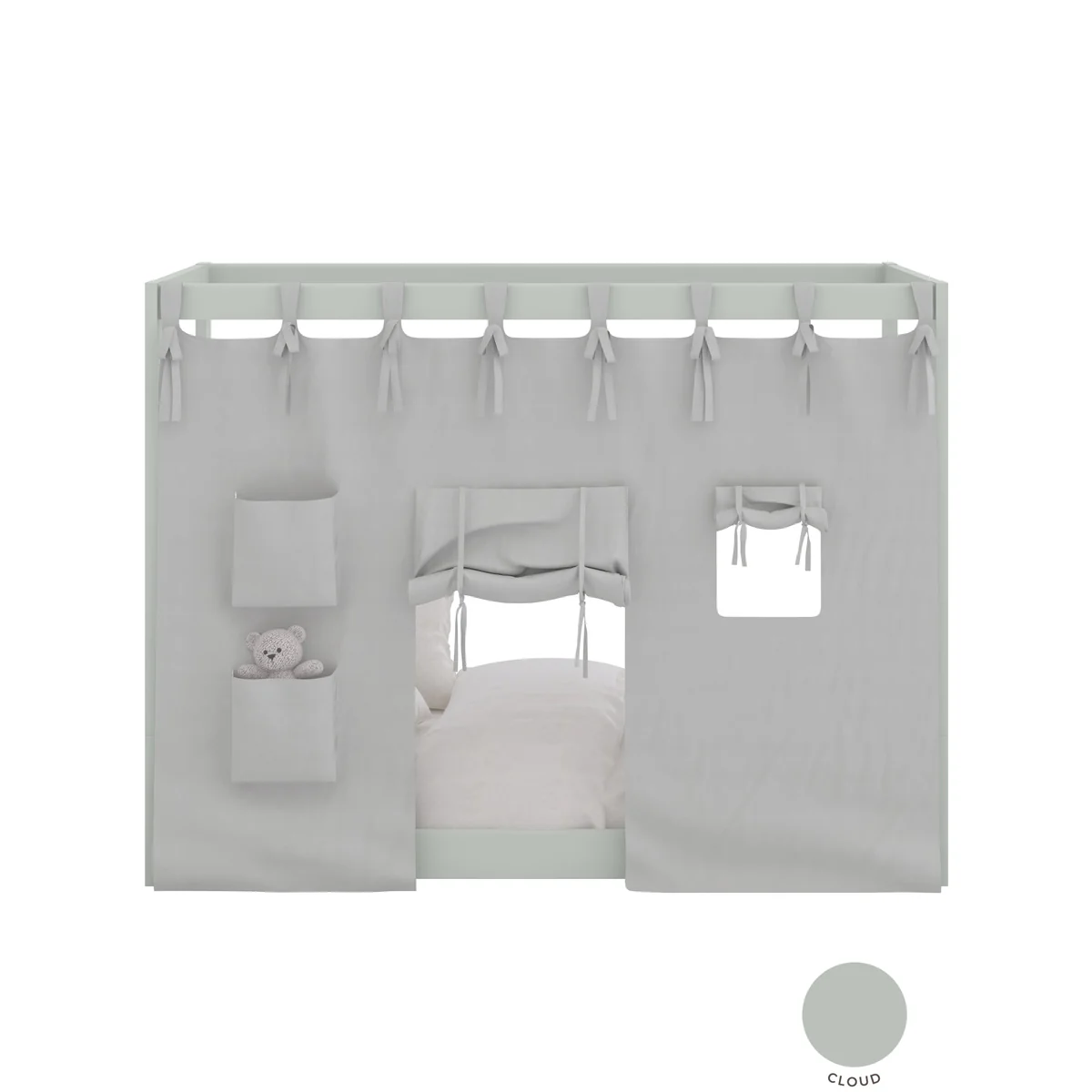 Muba Montessori Himmelbett mit Spielvorhang
